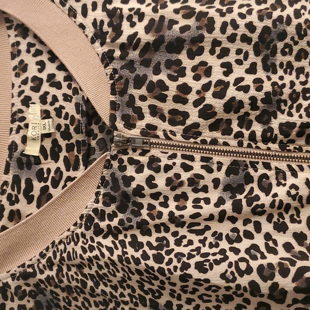 Leopard print zip up jacket - Picture 4 of 5